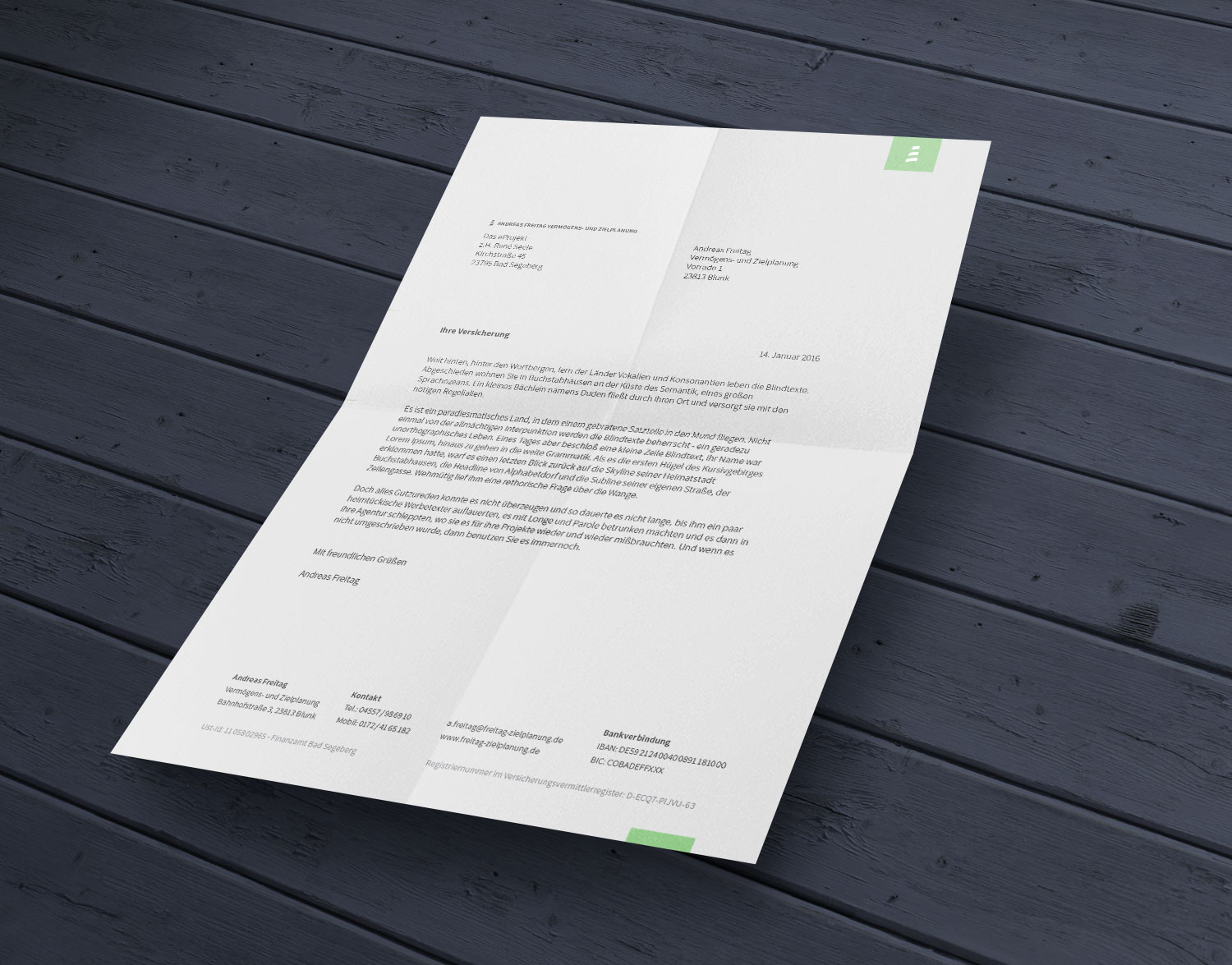 Branding & Corporate Identity von der Werbeagentur eProjekt für Freitag Zielplanung - Beispiel 3